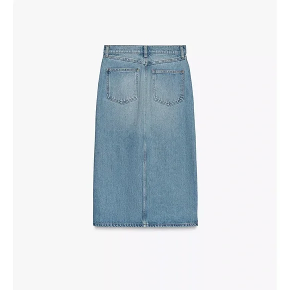 ZARA Denim midi skirt - Picture 5 of 7